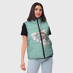 Женский жилет Billie Eilish Mint Art, цвет: 3D-красный — фото 2