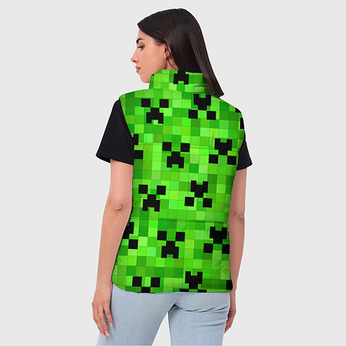 Женский жилет MINECRAFT / 3D-Черный – фото 4