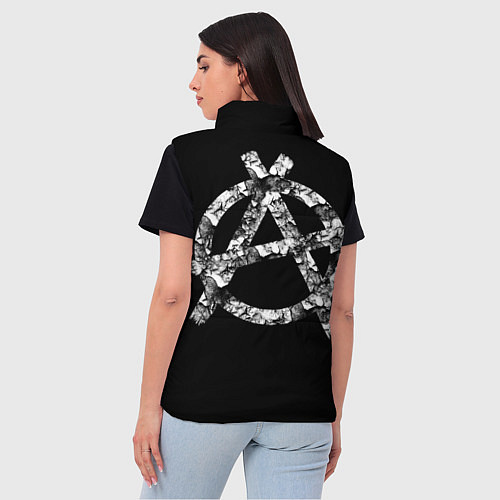 Женский жилет Король и Шут Анархия спина / 3D-Красный – фото 4