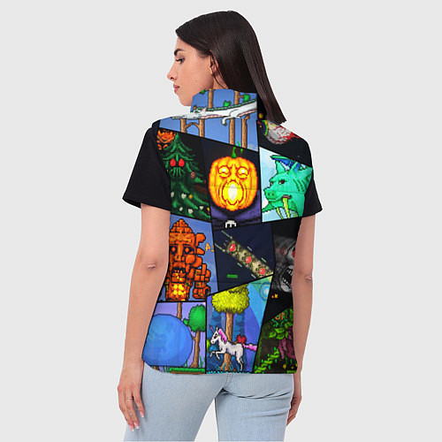 Женский жилет Terraria allpic / 3D-Черный – фото 4