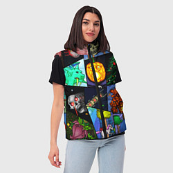Женский жилет Terraria allpic, цвет: 3D-черный — фото 2
