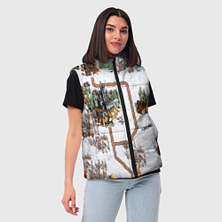 Женский жилет Heroes of Might and Magic, цвет: 3D-черный — фото 2