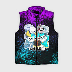 Женский жилет UNDERTALE, цвет: 3D-светло-серый