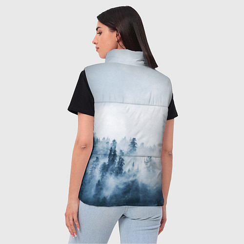 Женский жилет МЫ РУССКИЕ С НАМИ БОГ / 3D-Светло-серый – фото 4