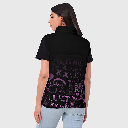 Женский жилет LIL PEEP / 3D-Черный – фото 4