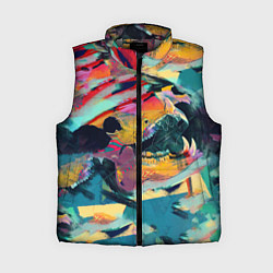 Женский жилет Абстрактный рисунок, цвет: 3D-светло-серый