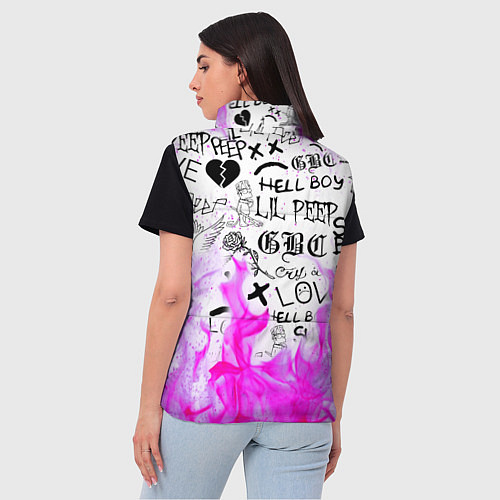 Женский жилет LIL PEEP / 3D-Черный – фото 4