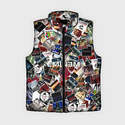 Женский жилет Дискография EMINEM, цвет: 3D-светло-серый