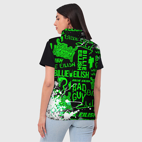 Женский жилет BILLIE EILISH / 3D-Красный – фото 4