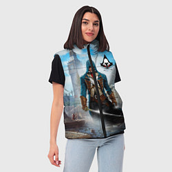 Женский жилет Assasin's creed, цвет: 3D-черный — фото 2