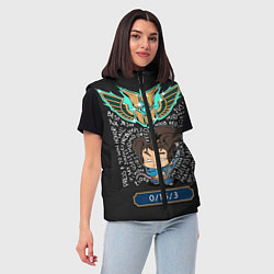 Женский жилет League of Legends, цвет: 3D-черный — фото 2