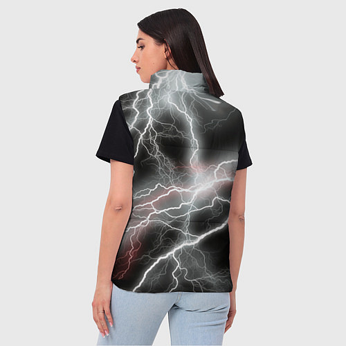 Женский жилет Молния / 3D-Черный – фото 4