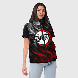 Женский жилет KIMETSU NO YAIBA, цвет: 3D-светло-серый — фото 2