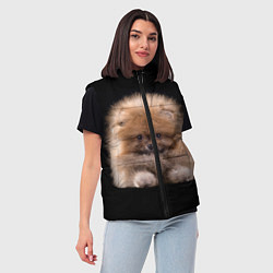 Женский жилет Рыжий Шпиц, цвет: 3D-черный — фото 2