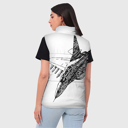 Женский жилет ВВС России / 3D-Черный – фото 4