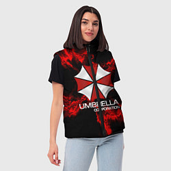 Женский жилет UMBRELLA CORP, цвет: 3D-красный — фото 2