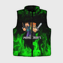 Женский жилет MINECRAFT, цвет: 3D-черный