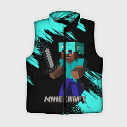 Женский жилет MINECRAFT, цвет: 3D-светло-серый