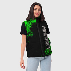 Женский жилет MINECRAFT, цвет: 3D-черный — фото 2