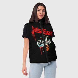 Женский жилет Judas Priest, цвет: 3D-красный — фото 2