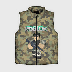 Женский жилет Roblox 23 February Camouflage, цвет: 3D-черный