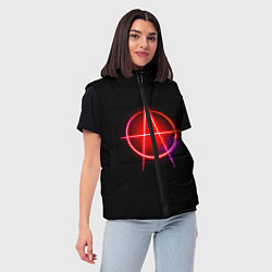 Женский жилет Анархия, цвет: 3D-черный — фото 2