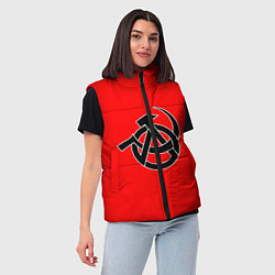 Женский жилет Анархия, цвет: 3D-черный — фото 2