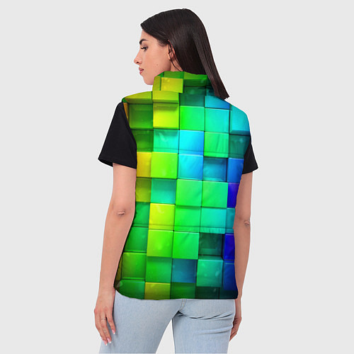 Женский жилет Minecraft Майнкрафт / 3D-Черный – фото 4