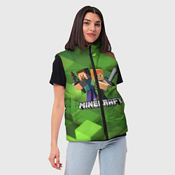 Женский жилет MINECRAFT, цвет: 3D-черный — фото 2