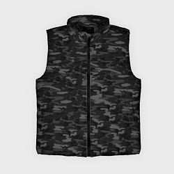 Женский жилет ГОРОДСКОЙ КАМУФЛЯЖ, цвет: 3D-черный