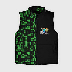 Женский жилет MINECRAFT, цвет: 3D-черный