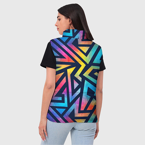 Женский жилет Unicorn Power Единорог / 3D-Черный – фото 4