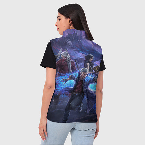 Женский жилет DEVIL MAY CRY / 3D-Черный – фото 4