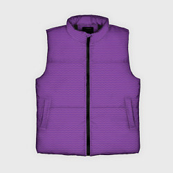 Женский жилет Фиолетовая волна, цвет: 3D-черный