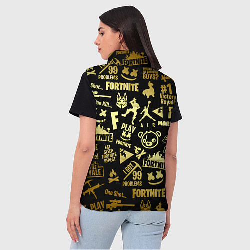 Женский жилет FORTNITE / 3D-Черный – фото 4