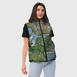 Женский жилет San andreas, цвет: 3D-черный — фото 2