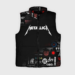 Женский жилет Metallica, цвет: 3D-красный