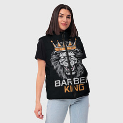 Женский жилет Barber King Барбер Король, цвет: 3D-красный — фото 2