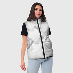 Женский жилет Геометрическая Абстракция, цвет: 3D-светло-серый — фото 2