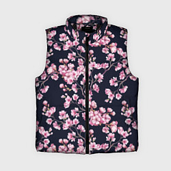 Женский жилет Сакура, цвет: 3D-черный