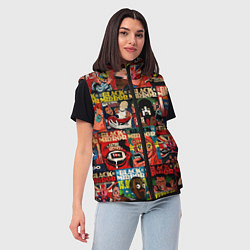 Женский жилет ЧЕРНОЕ ЗЕРКАЛО, цвет: 3D-светло-серый — фото 2