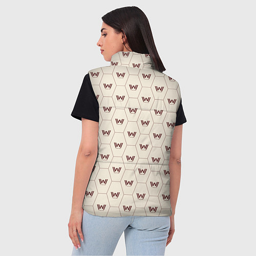 Женский жилет Westworld Logo Pattern / 3D-Черный – фото 4