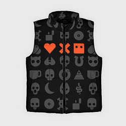 Женский жилет LOVE DEATH ROBOTS LDR, цвет: 3D-черный