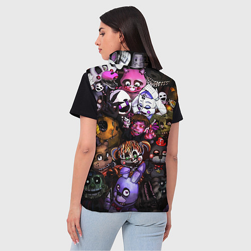 Женский жилет Five Nights At Freddy's / 3D-Черный – фото 4
