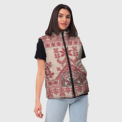 Женский жилет Макошь Богиня Судьбы, цвет: 3D-черный — фото 2