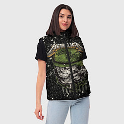 Женский жилет Metallica, цвет: 3D-черный — фото 2