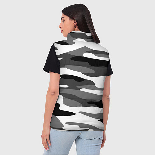 Женский жилет Камуфляж Sabaton без лого / 3D-Черный – фото 4