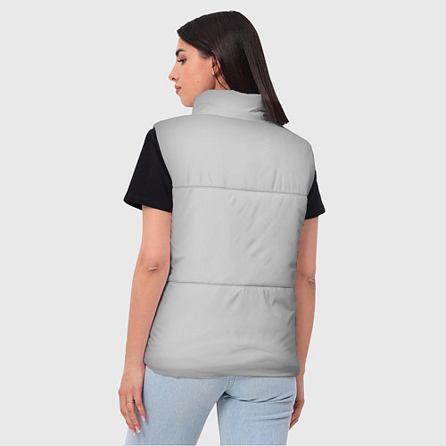 Женский жилет Don't touch me / 3D-Светло-серый – фото 4
