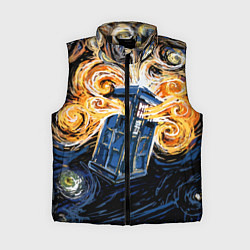 Женский жилет Van Gogh Tardis, цвет: 3D-черный