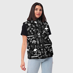 Женский жилет Minecraft pattern, цвет: 3D-красный — фото 2